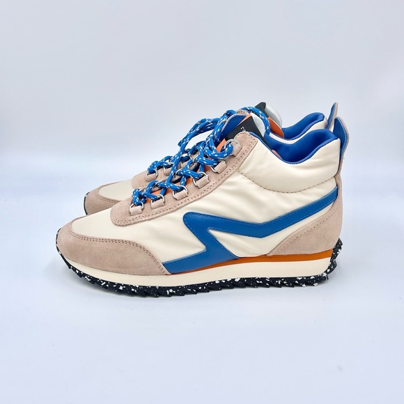 NEW Rag & Bone Retro Hiker Houndstooth Buff Sand Blue Sneaker Women’s size 7 - Picture 6 of 14